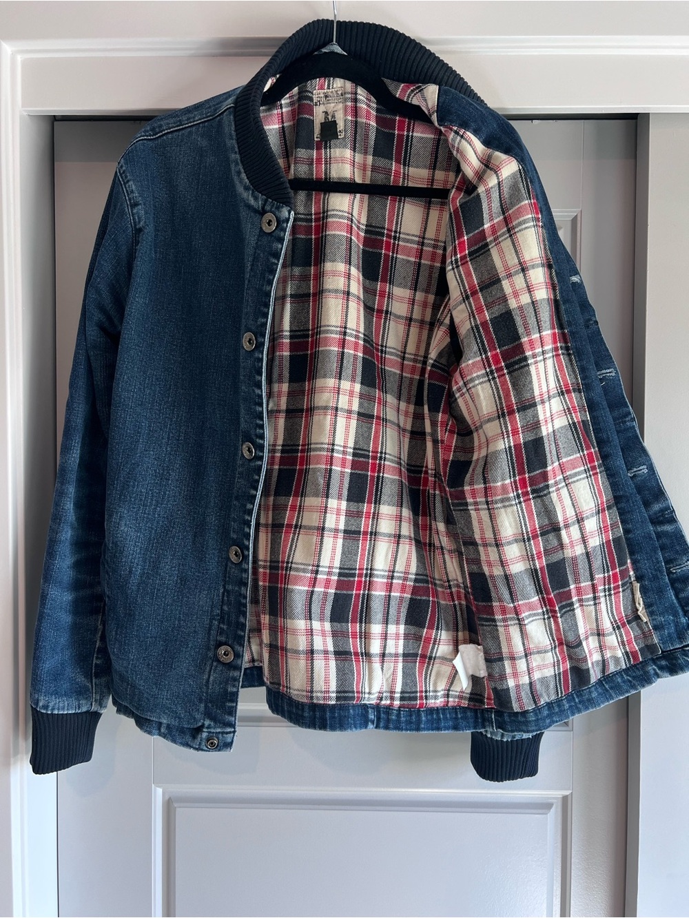 Volcom Liberated - Vintage Denim Padded Plaid Jacket - Picture 2 of 11
